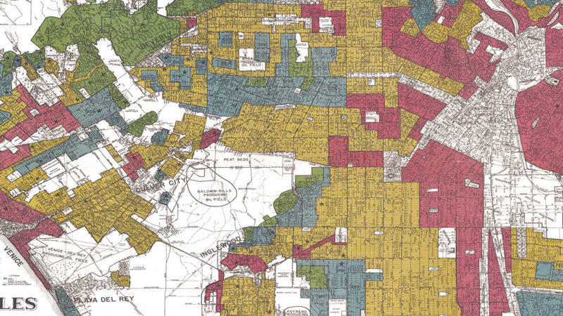 Map of redlining, Los Angeles