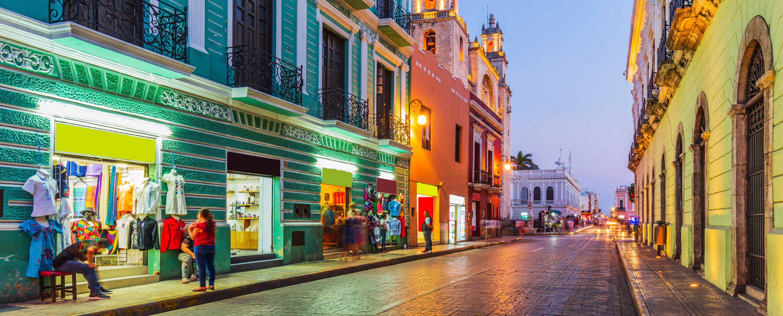 Downloaded Merida, Mexico. San Idefonso cathedral in the Old Town